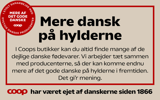 Mere dansk p hylderne