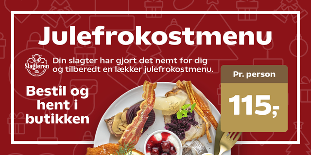 Julemenu fra slagteren